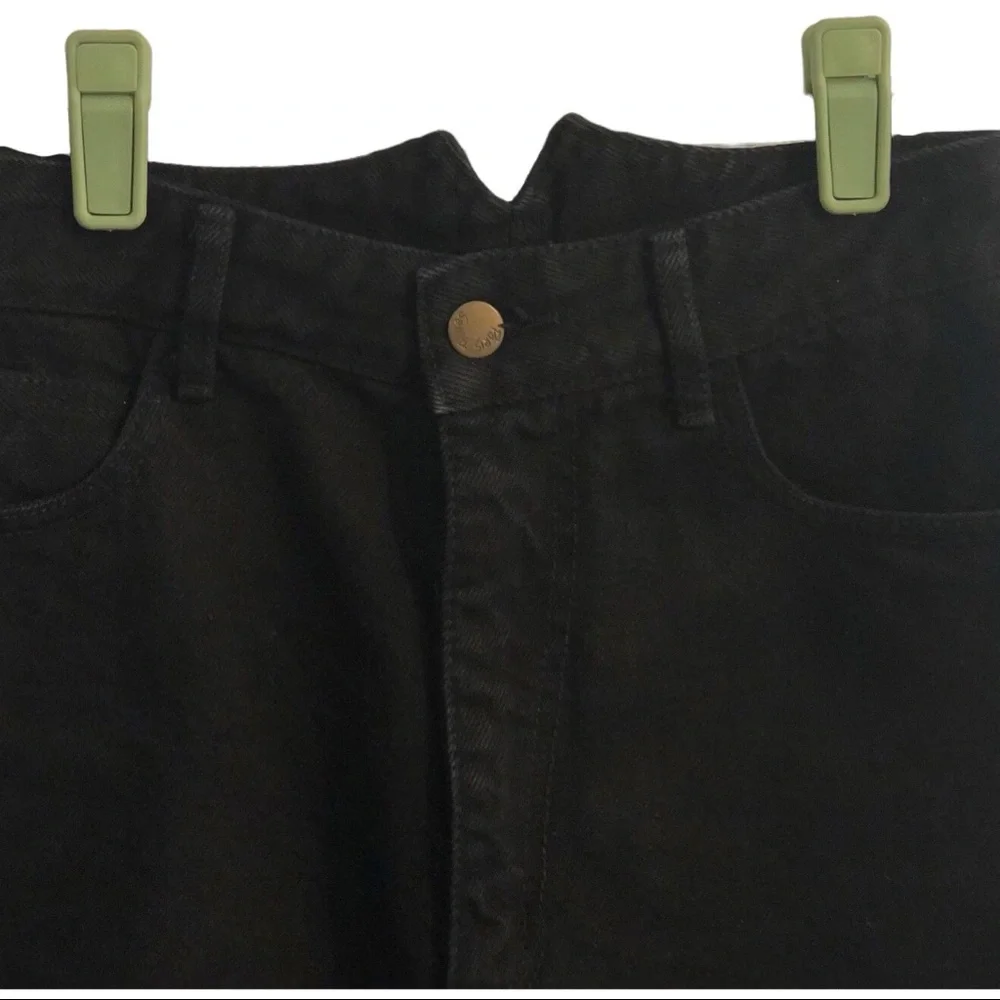 Paris Blues Black, Denim & Sheer Pants. - Picture 3 of 7